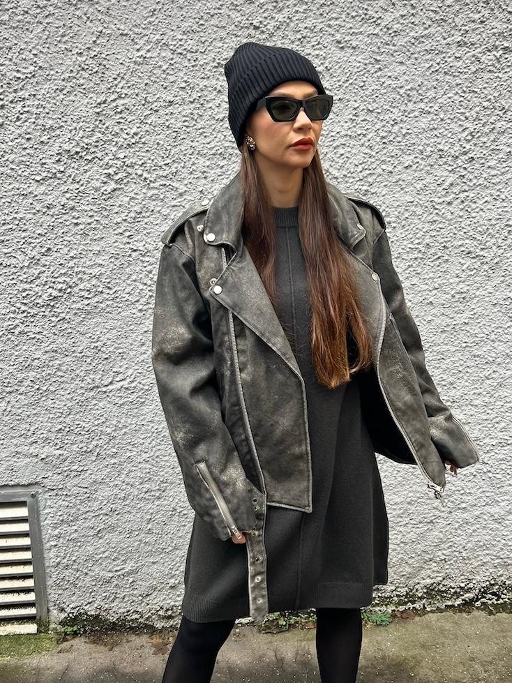 Jacke Lederoptik